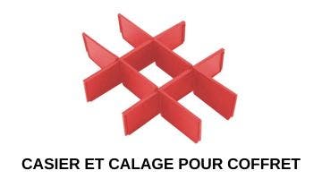 Casiers et calages pour coffret