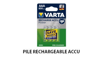 Pile rechargeable et accumulateur Varta