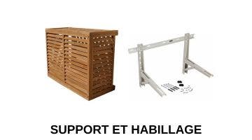 Support et habillage climatiseur extérieur