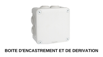 Boite d'encastrement et de derivation