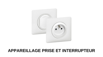 Appareillage prise et interrupteur