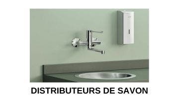 Distributeurs de savon et désinfectants pour collectivités