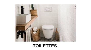 Toilettes et bâti-supports