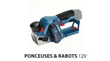 Ponceuses et rabots 12V Bosch