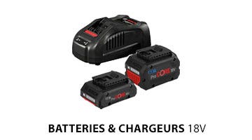 Batteries et chargeur 18V Bosch