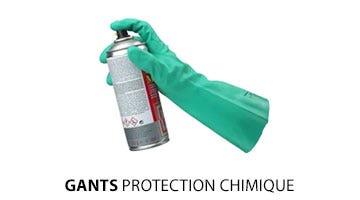 Gants protection chimique